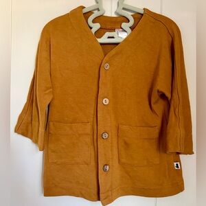 Little & Lively mustard bamboo cardigan